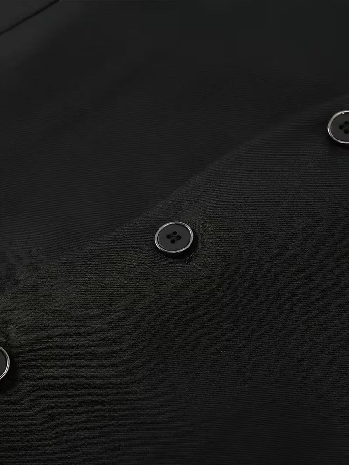 Stijlvol slim fit herenpak, geschikt voor zakelijke presentaties en feestelijke vieringen.