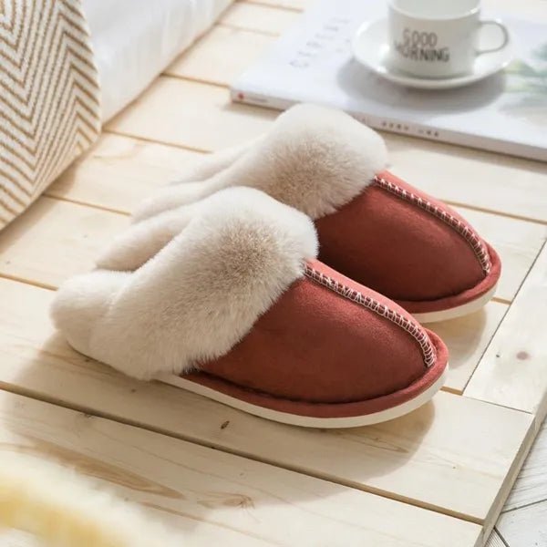 Unisex comfortabele bontsloffen, ideaal voor warme voeten thuis, zacht en knus.