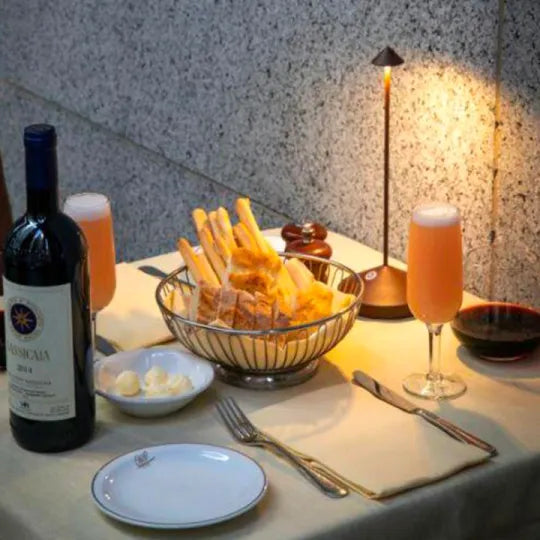 Glowy sfeervolle draadloze LED lamp, dimbaar en draagbaar, perfect voor elk moment.
