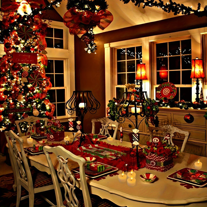 Warme LED sfeerlichtjes set, ideaal voor tafels, vensterbanken of als decoratie in huis.
