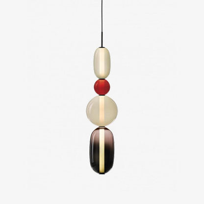 Moderne Hanglamp met Gekleurd Glas