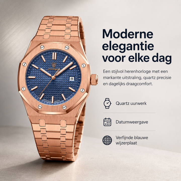 Stijlvol Jonas Deluxe herenhorloge met klassiek modern design, ideaal als accessoire en perfect cadeau.