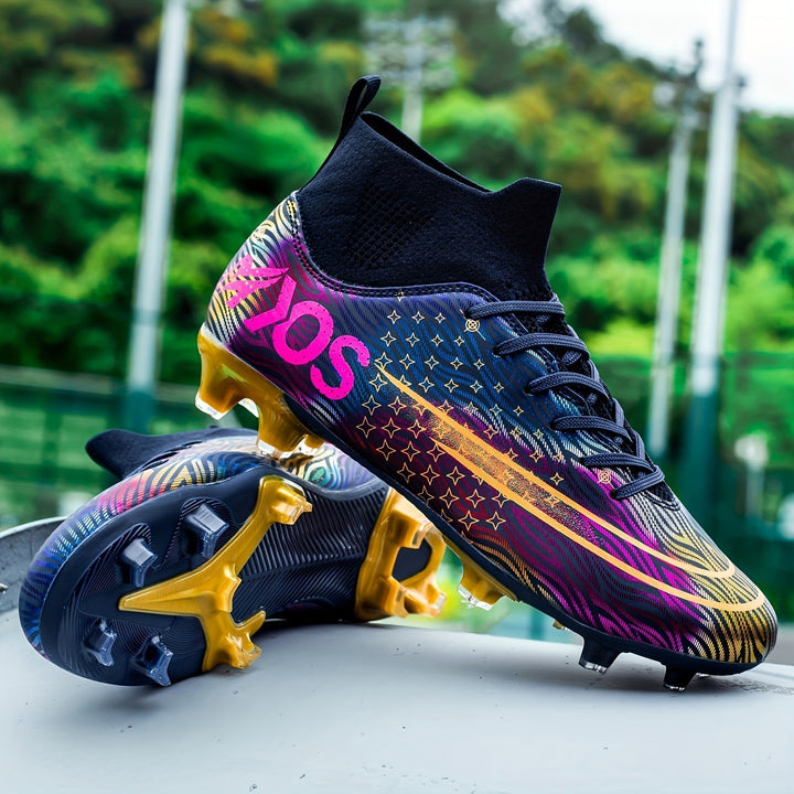 Detailopname van de enkelkraag van Dario heren voetbalschoenen, voor comfort en stevige ondersteuning.
