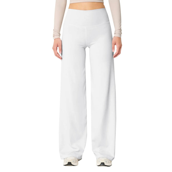 Dames stretch yoga broek met hoge taille, ideaal voor fitness en vrije tijd. Comfortabel en slim fit.