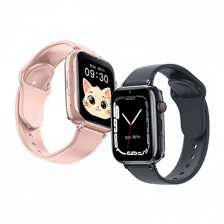 Kinder smartwatch met 4G videobellen, GPS tracking & veilige communicatie voor kinderveiligheid.