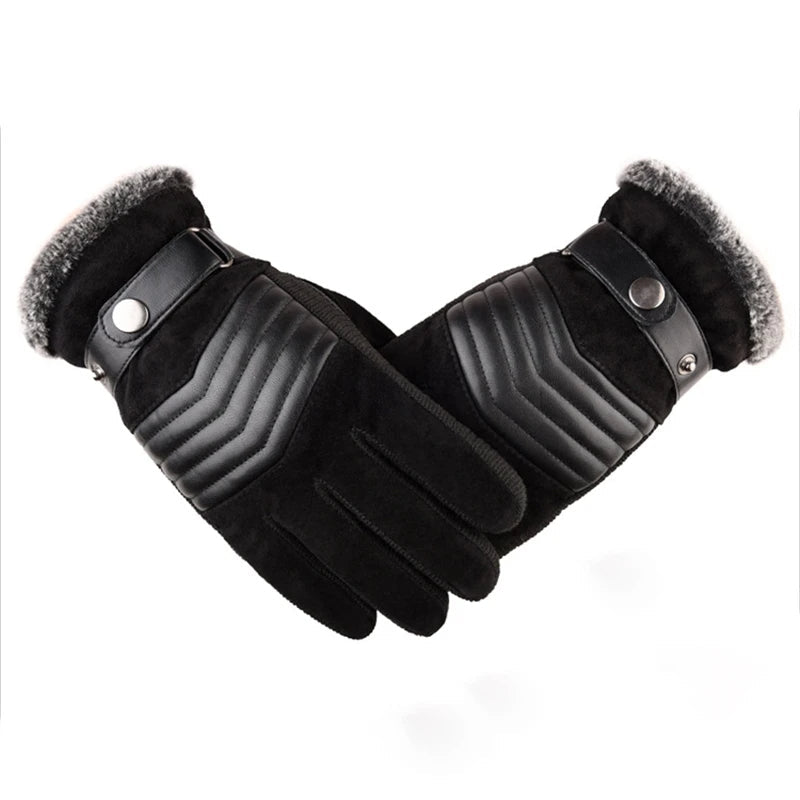 Comfortabele heren winterhandschoenen van polyester, met touchscreen functionaliteit. Perfect voor herfst en winter.