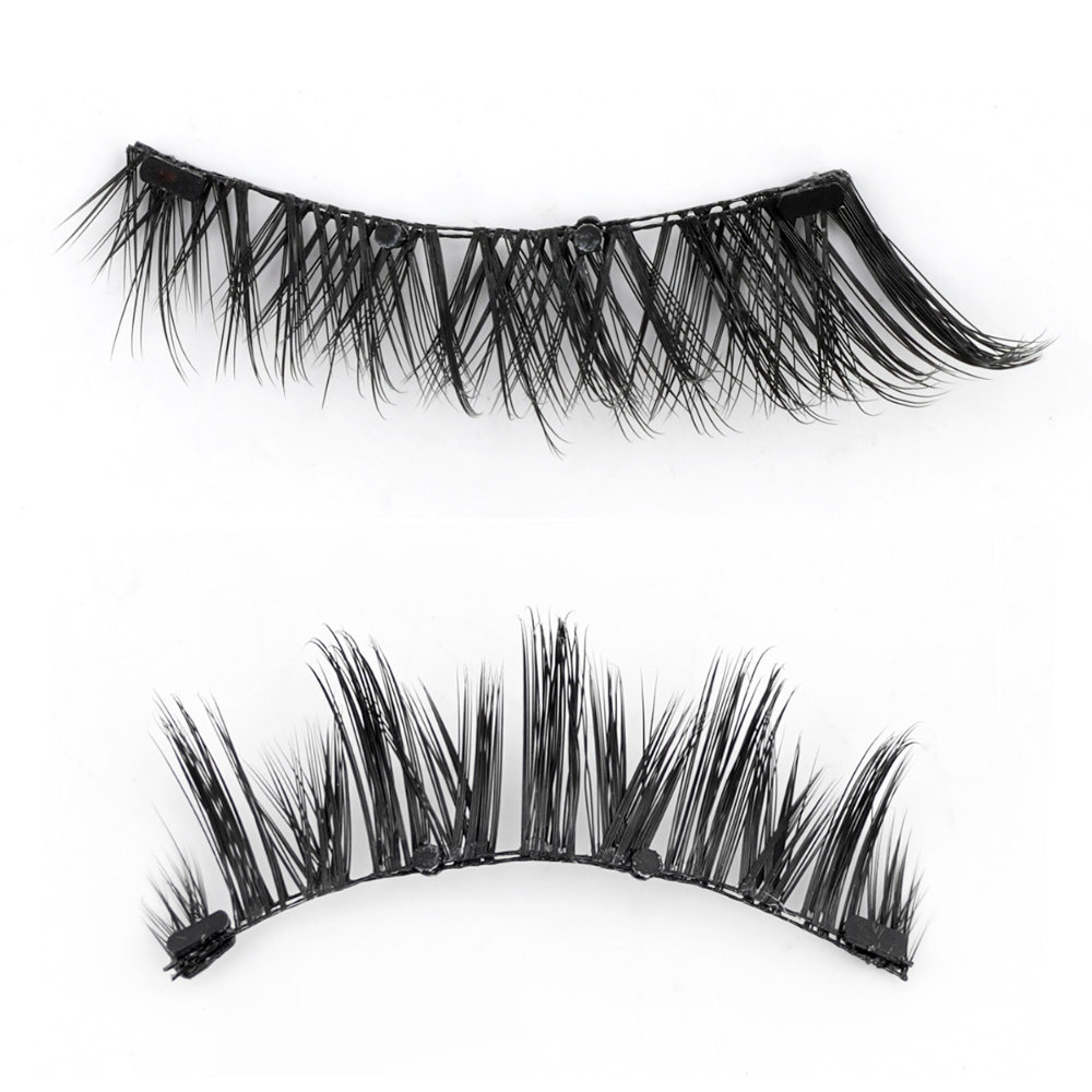 Lijmvrije magnetische nepwimpers voor dames. Eenvoudig aan te brengen zonder irritatie, voor prachtige oogmake-up.