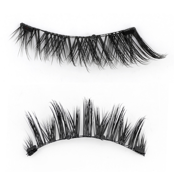 Lijmvrije magnetische nepwimpers voor dames. Eenvoudig aan te brengen zonder irritatie, voor prachtige oogmake-up.