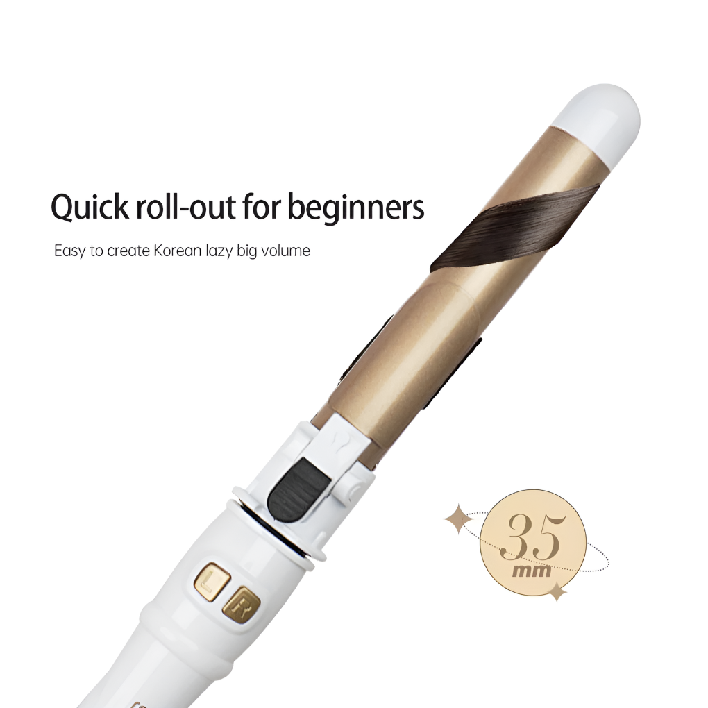Ergonomische automatische krultang die moeiteloos krullen creëert. Geavanceerde haarstyling voor professionele resultaten.