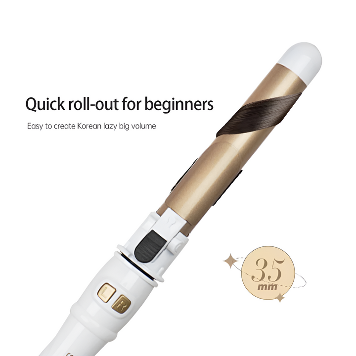 Ergonomische automatische krultang die moeiteloos krullen creëert. Geavanceerde haarstyling voor professionele resultaten.