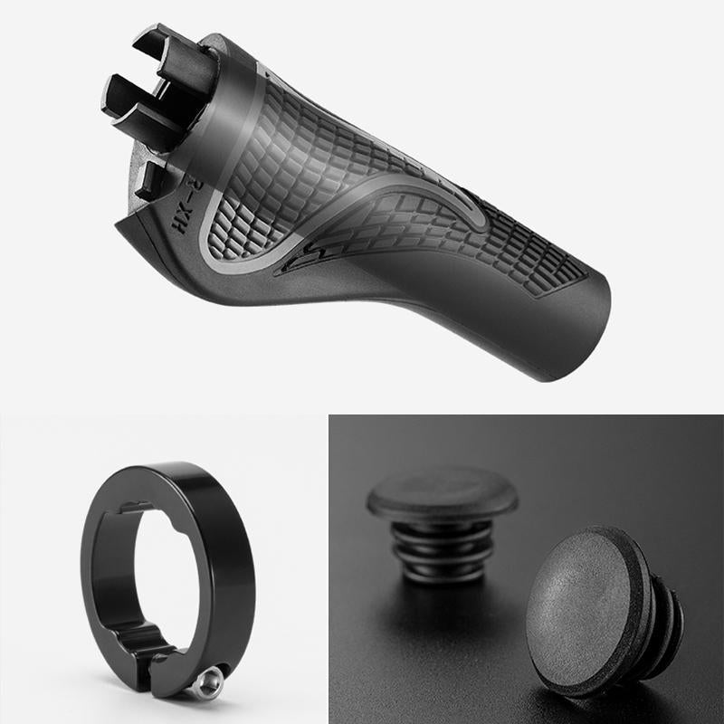 Verbeterde comfort en grip met deze duurzame siliconen en aluminium handvatten, perfecte fiets accessoires.