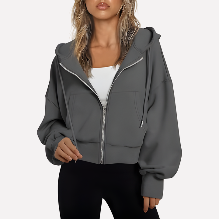 Comfortabel oversized dames sweatshirt met trendy grafische print en rondehals, perfect voor mode.