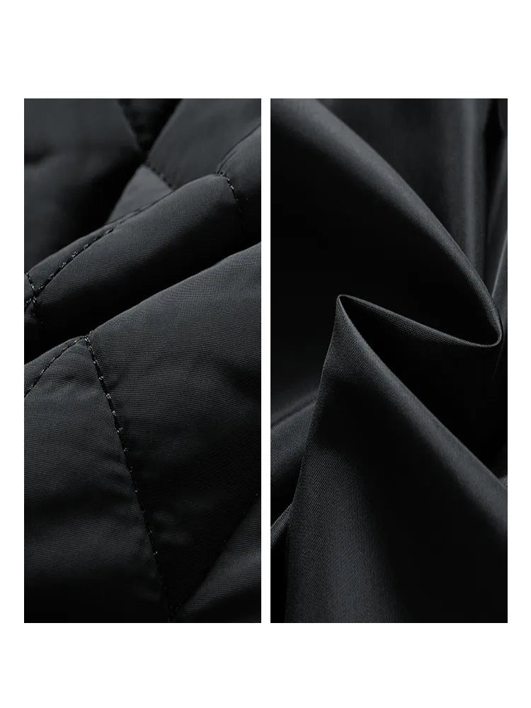Gewatteerde heren winterjas, comfortabel en modieus, essentieel voor de koudere dagen.