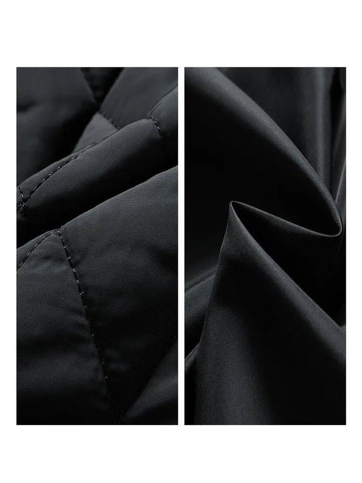 Gewatteerde heren winterjas, comfortabel en modieus, essentieel voor de koudere dagen.