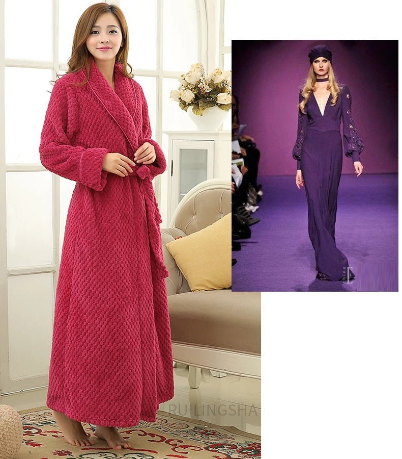 Zachte, pluizige effen dames badjas stof, ultiem comfort voor loungewear en ontspanning thuis.