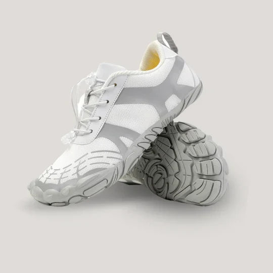 Stijlvolle uniseks orthopedische barefoot sneakers, perfect voor een actieve outdoor levensstijl en voetgezondheid.