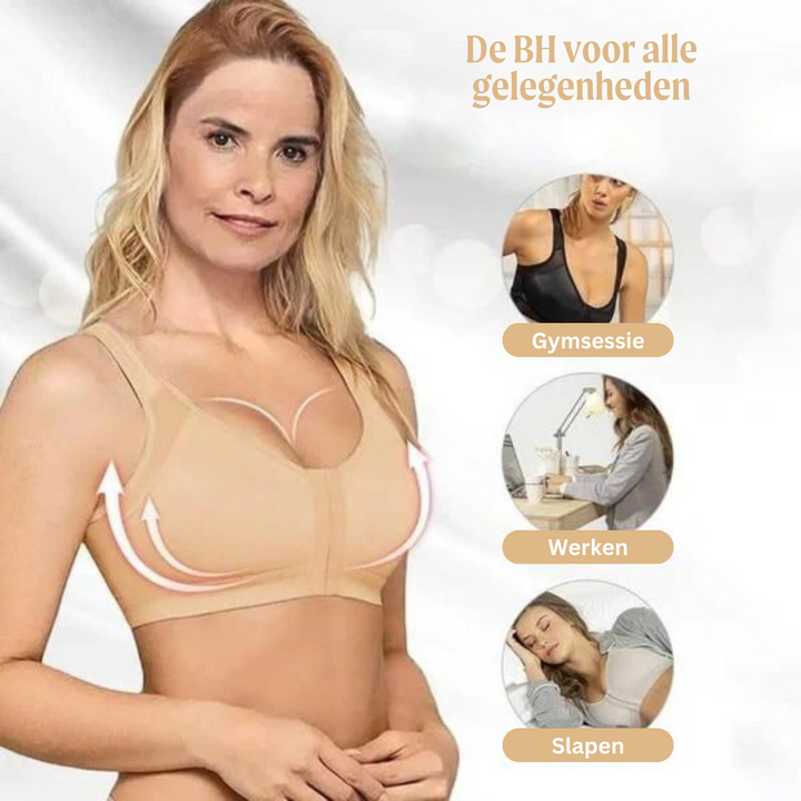 Modieuze corrigerende beha voor vrouwen, biedt ademende ondersteuning.