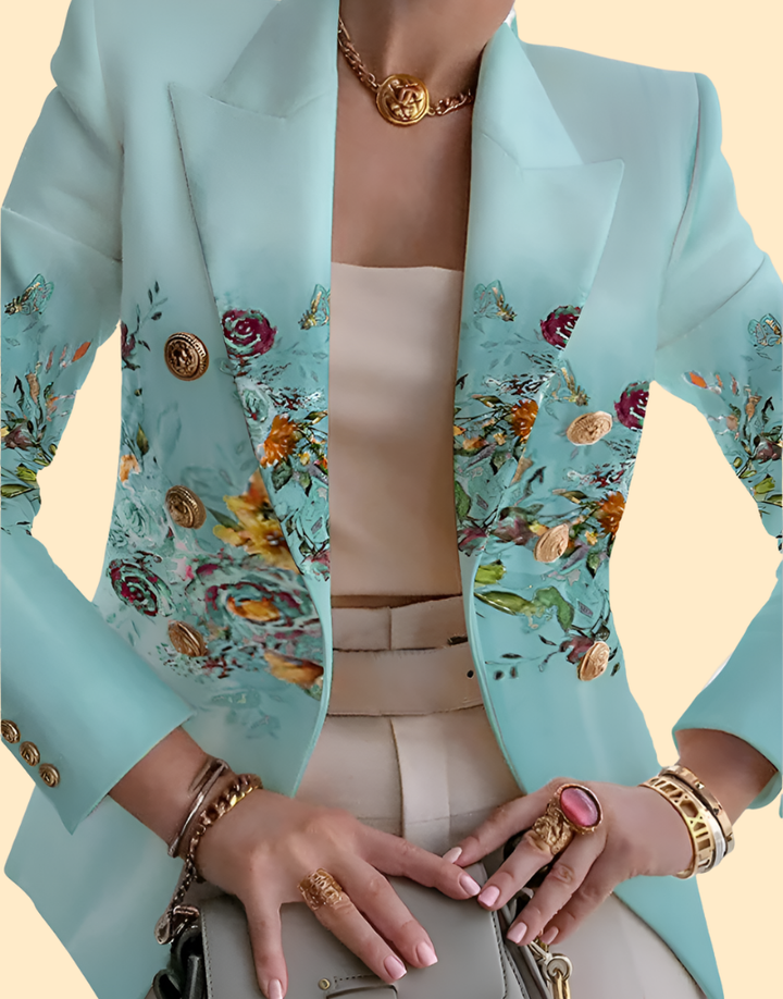 Damesblazer, combineert comfort met elegantie. Een veelzijdig kledingstuk voor zowel zakelijke als casual mode.