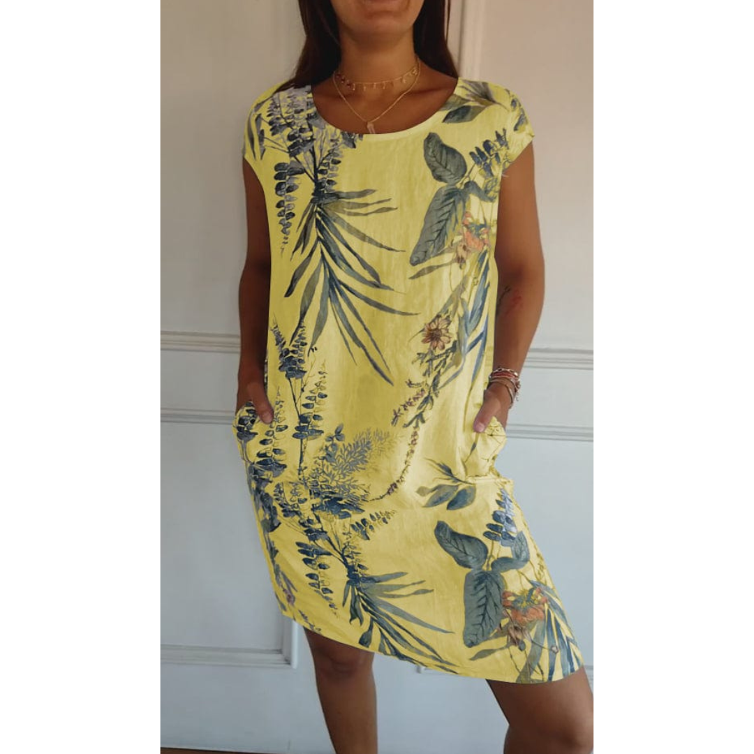 Lichtgewicht dames zomerjurk, comfortabel en veelzijdig. Ideaal als casual of elegante lente jurk.