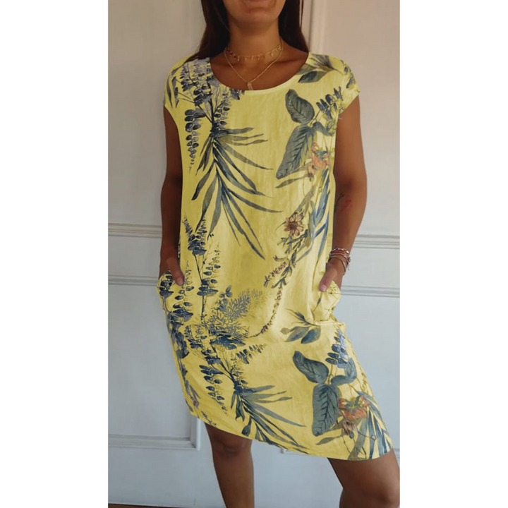 Lichtgewicht dames zomerjurk, comfortabel en veelzijdig. Ideaal als casual of elegante lente jurk.