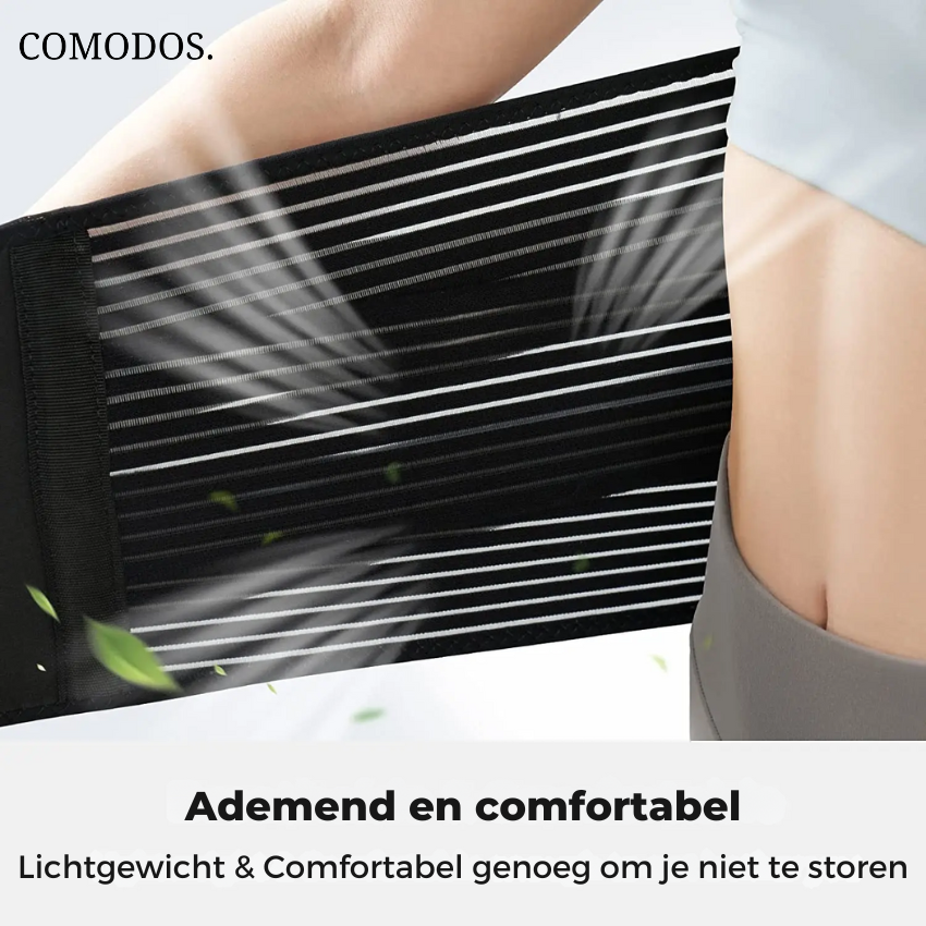 Rugsteun voor ischias en onderrugpijn. Biedt wellness en draagt bij aan een betere lichaamshouding en comfort.