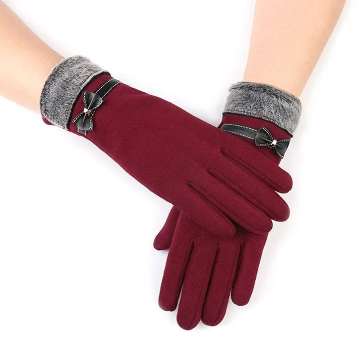 Luxe Elise touchscreen handschoenen voor dames, warme winteraccessoire in diverse kleuren.
