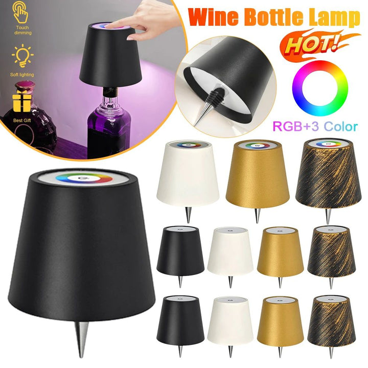 Draadloze LED fleslamp met warm licht, dimbaar, creëert feestelijke sfeer op elke gelegenheid.