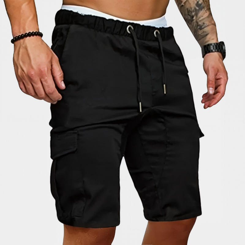 Stijlvolle casual Hoymans herenshorts, perfect voor ontspannen zomerdagen of strand.