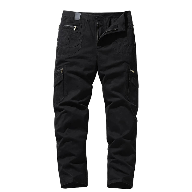 Heren vrijetijdsbroek: comfortabele cargo werkbroek, ideaal voor buiten en klussen.