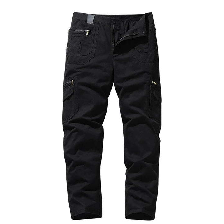 Heren vrijetijdsbroek: comfortabele cargo werkbroek, ideaal voor buiten en klussen.