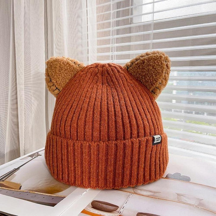 Comfortabele PurrWarm gebreide wintermuts, een trendy accessoire met kattenoren voor dames en heren.