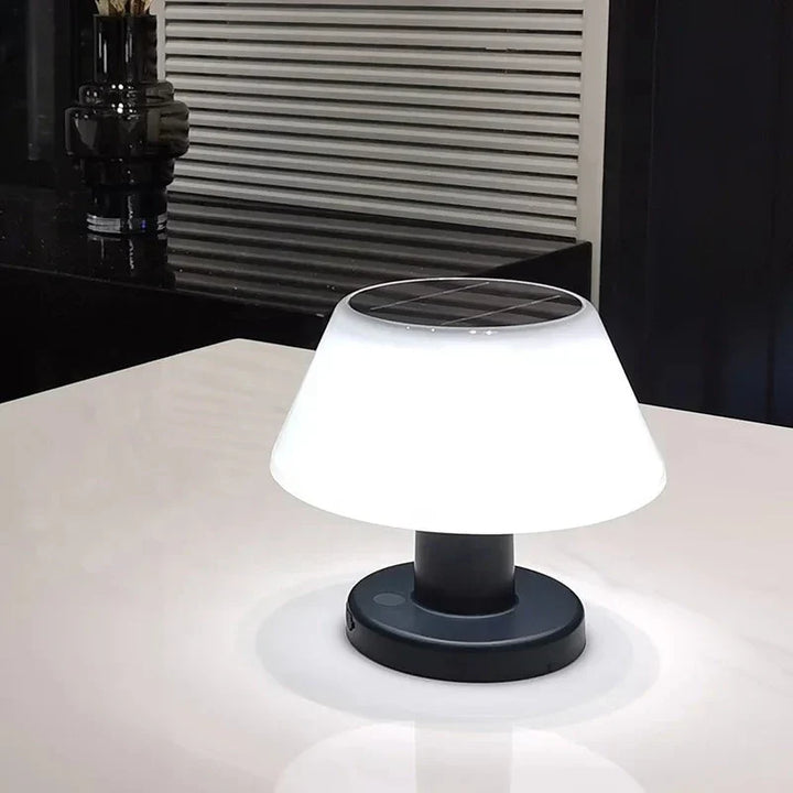 EcoGlow solar LED tafellamp, draadloze duurzame buitenlamp/binnenverlichting. Ideaal voor sfeer op terras of tafel.
