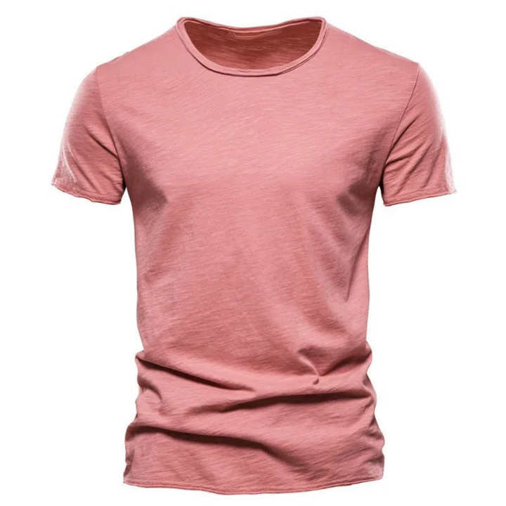Casual heren t-shirt met ronde hals voor mannen, comfortabel en ideaal voor dagelijkse zomermode.