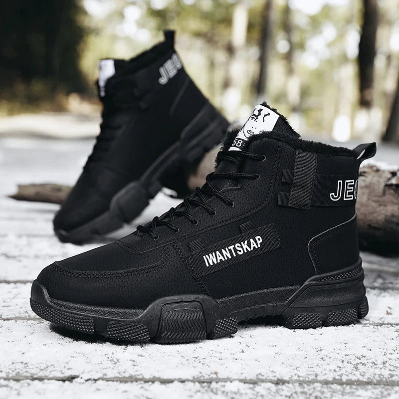 Warme en comfortabele herensneakers, perfect voor dagelijks gebruik in de winter.