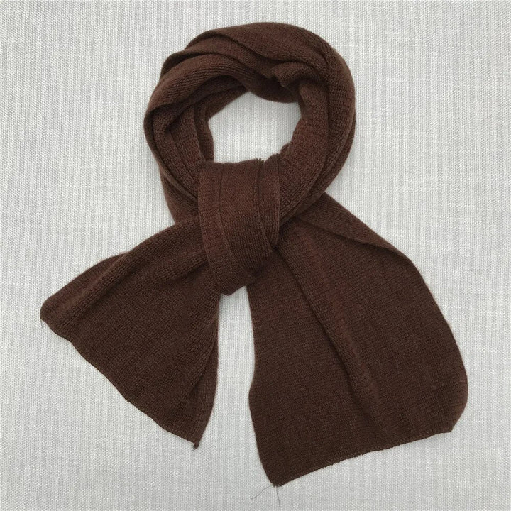 Hoogwaardige dikke gebreide kasjmier sjaal, luxe accessoire voor mannen en vrouwen in de winter.