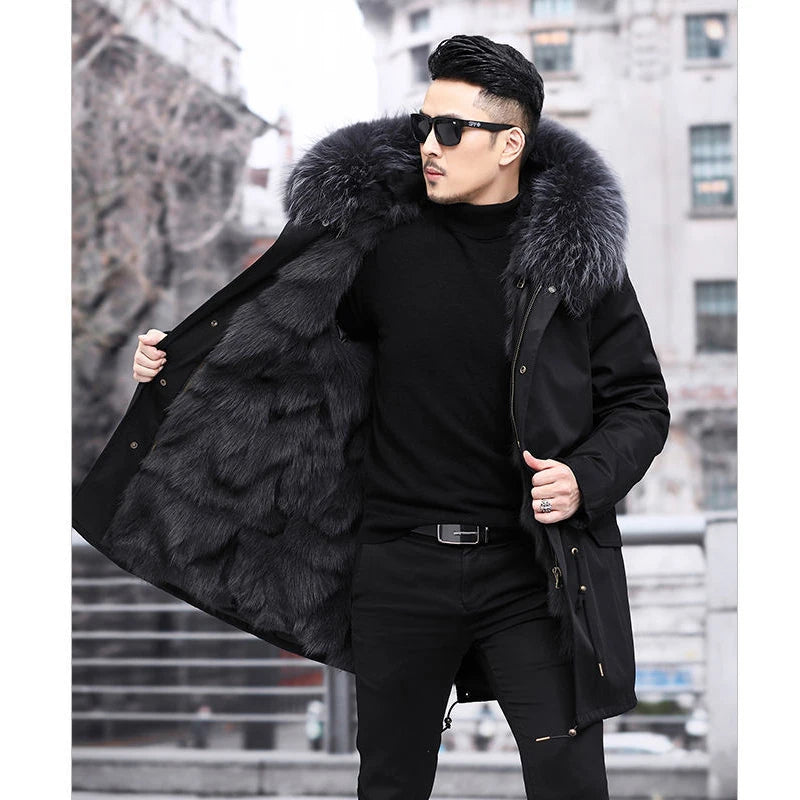 Moderne heren winterparka, veelzijdig en stijlvol, geschikt voor dagelijks gebruik in de winter. Essentiële herenjas.