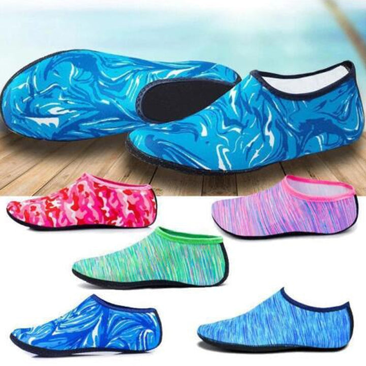 Sneldrogende uniseks WaveStep waterschoenen voor strand, zwemmen & wateractiviteiten; flexibel en antislip.