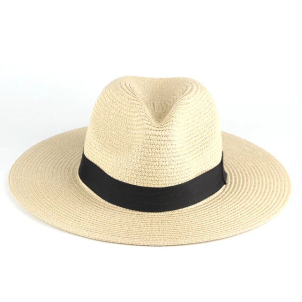 Elegante heren Panama strohoed in beige, perfect voor zomerse dagen, strand of casual outfits. Stijlvol en beschermend.
