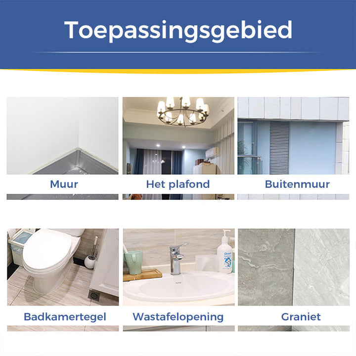 Krachtige schimmelreiniger schuim voor de keuken. Verwijdert schimmel rond spoelbakken en tegelwanden effectief.