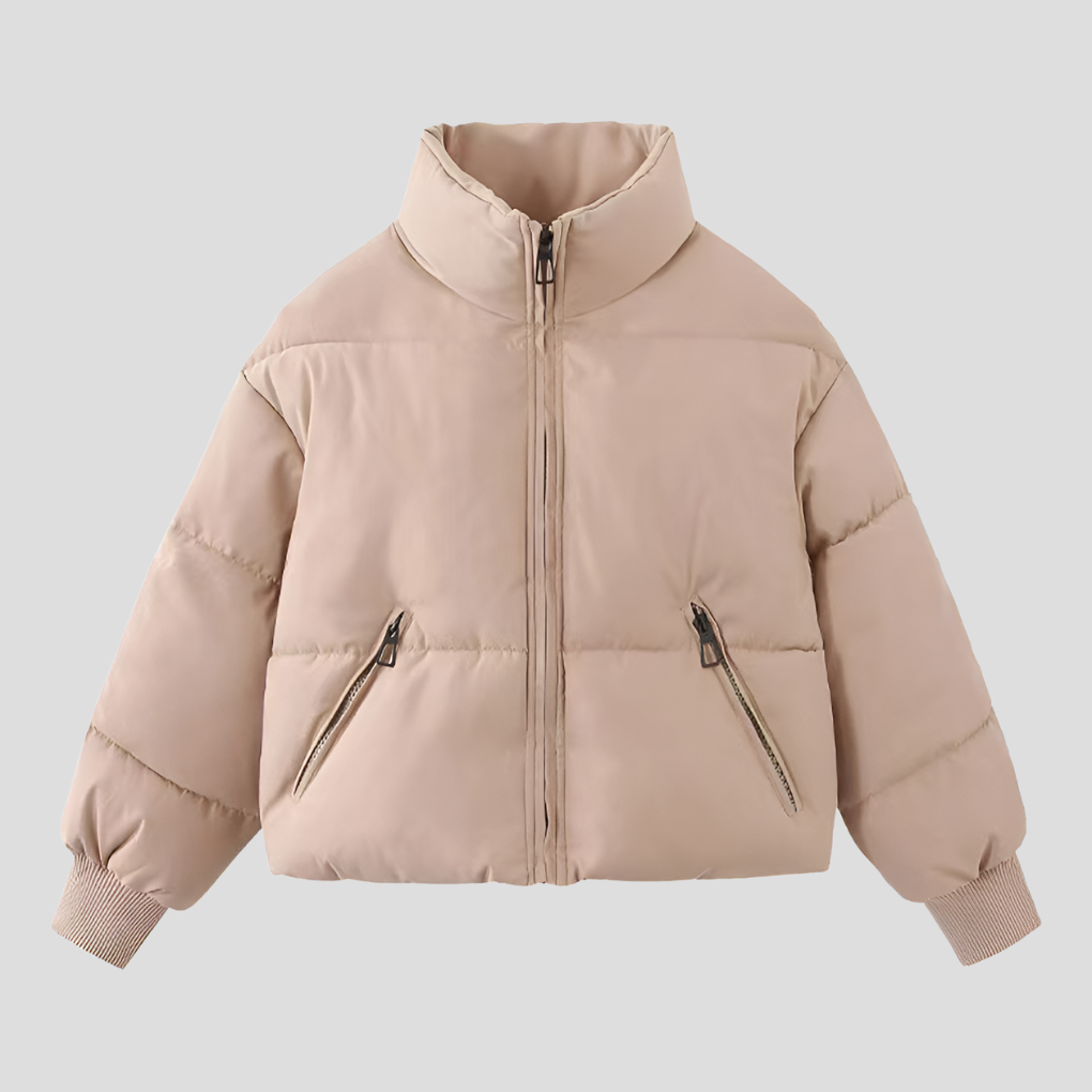 Trendy dames pufferjas, ademend en warm, perfect als casual wintermode bovenkleding.
