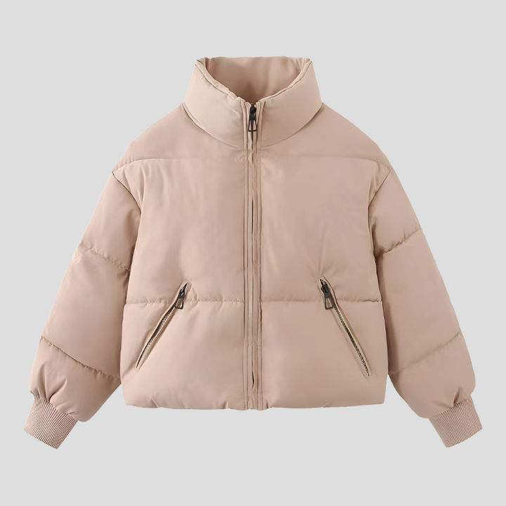 Trendy dames pufferjas, ademend en warm, perfect als casual wintermode bovenkleding.