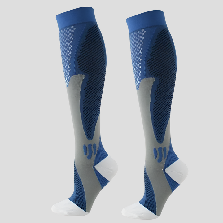 Compressiekousen voor sport en dagelijks gebruik, unisex, bevorderen herstel en verminderen vermoeidheid.