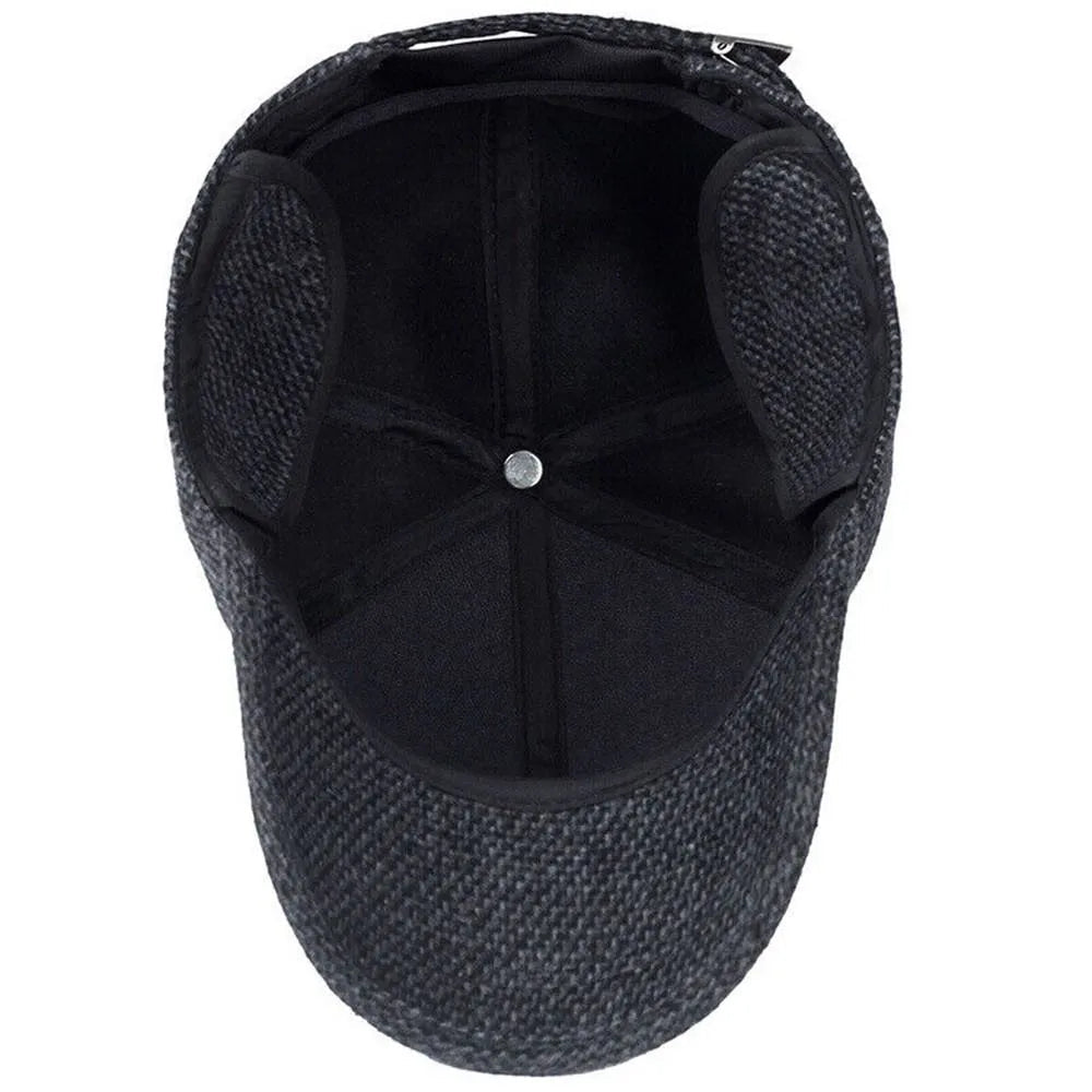 Heren wollen snapback winterpet, verstelbaar en warm. Deze muts is ideaal voor heren.