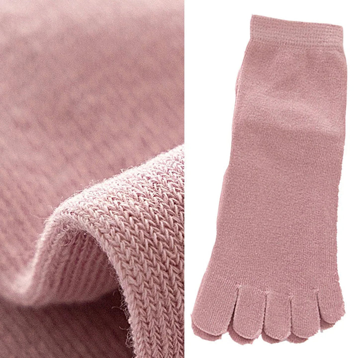 Comfortabele dames teensokken voor dagelijks gebruik, effen en veelzijdig.