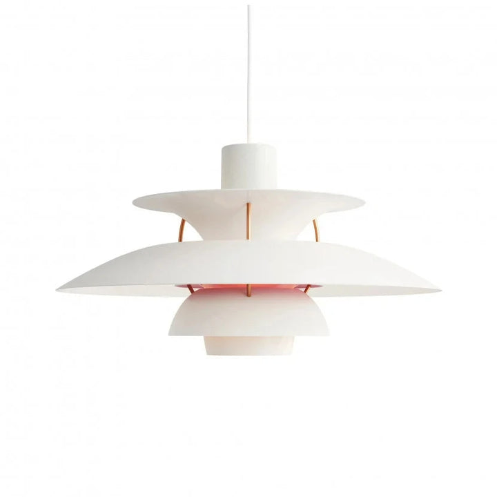 Stijlvolle ronde LED lamp, dimbaar, voor een warm en uitnodigend licht in uw eetkamer.