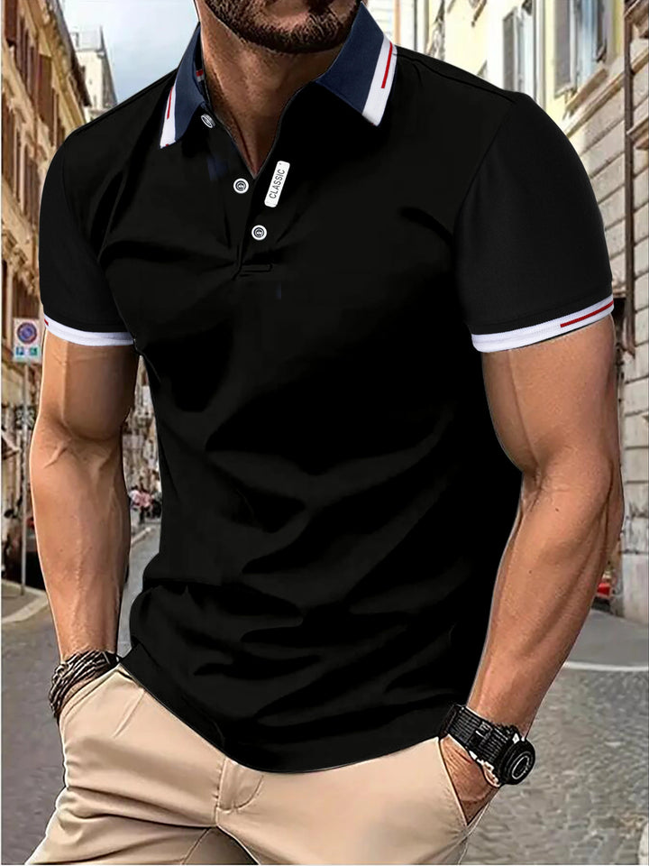 Zacht, ademend Hoymans heren polo shirt in regular fit. Comfortabel en stijlvol voor elke gelegenheid, van casual tot semi-formeel.