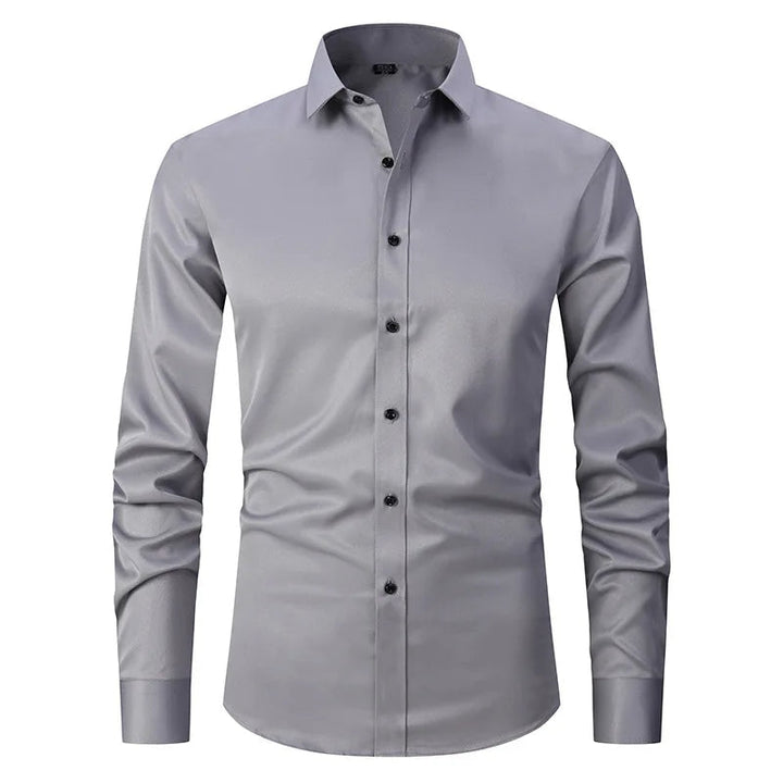 Elegant slim fit heren overhemd, strijkvrij en formeel. Perfect voor bruiloften, gala's en zakelijke afspraken.
