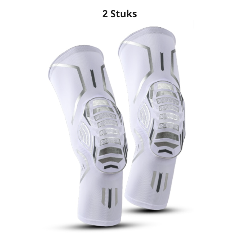 Comfortabele en ademende kniebrace met antislip. Biedt schokbestendige ondersteuning en is perfect voor fitness.
