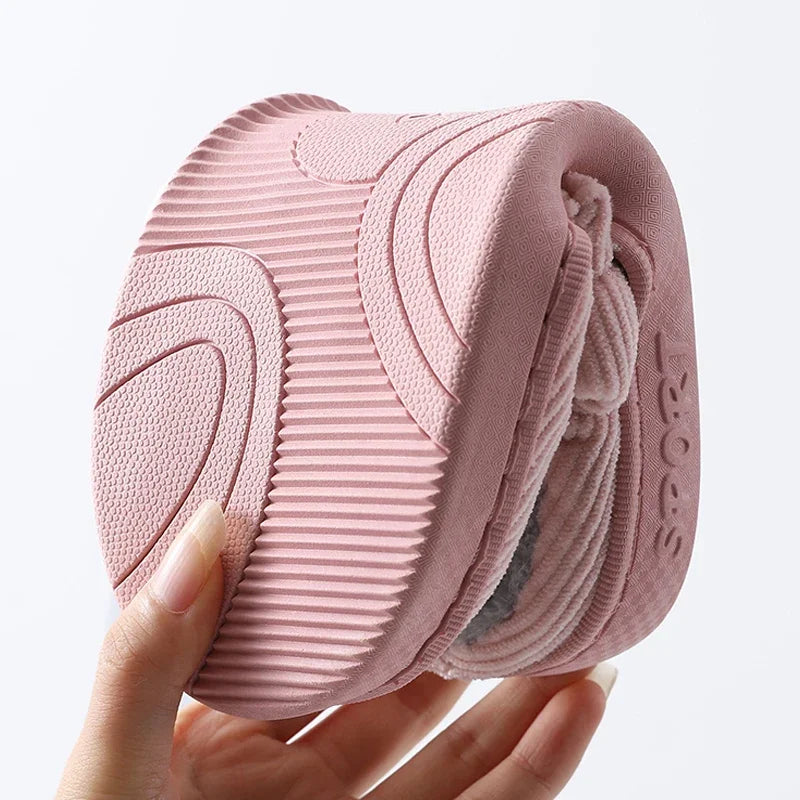 SunStride warme huisschoenen, unisex, met pluche voering voor ultiem wintercomfort.