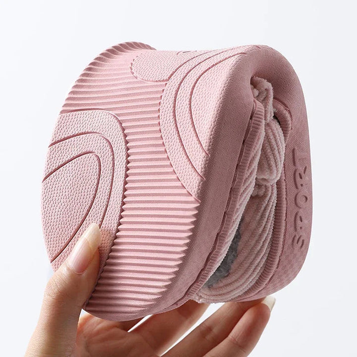 SunStride warme huisschoenen, unisex, met pluche voering voor ultiem wintercomfort.